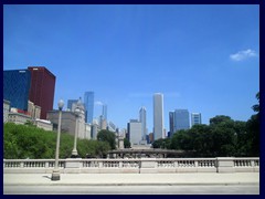 Skyline from the Loop, street level 56 - Aon Center and others